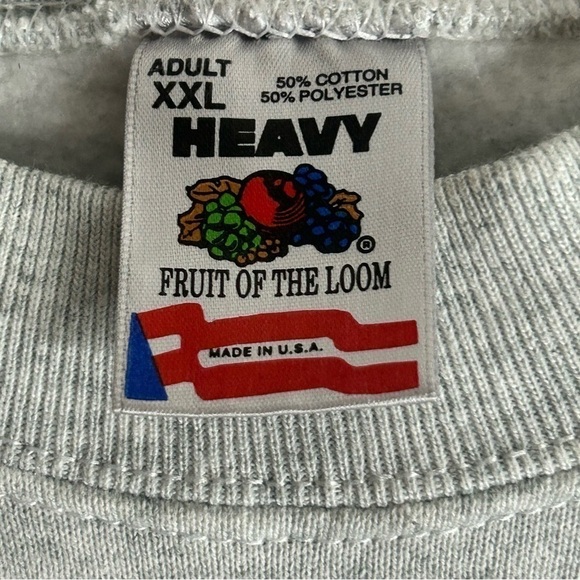 Vintage Class of 1994 Psalm 34:18 Fruit of Kinda Heavy CrewNeck - Picture 5 of 6